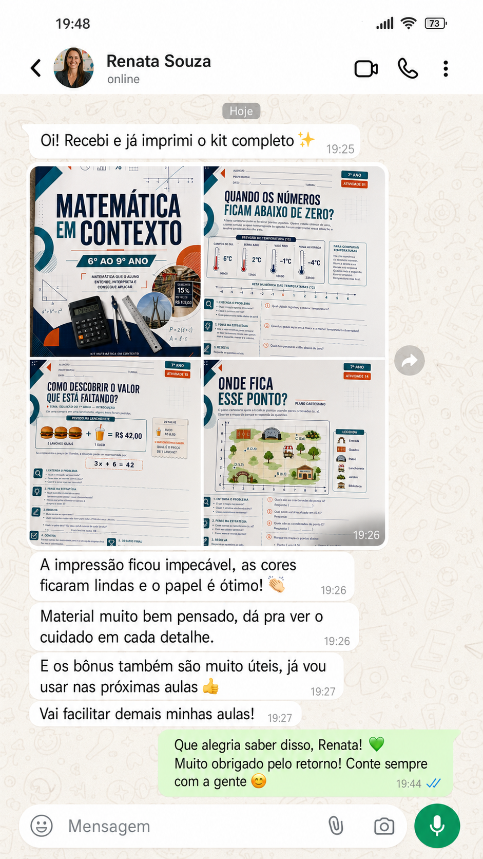 Feedback Matemática 3