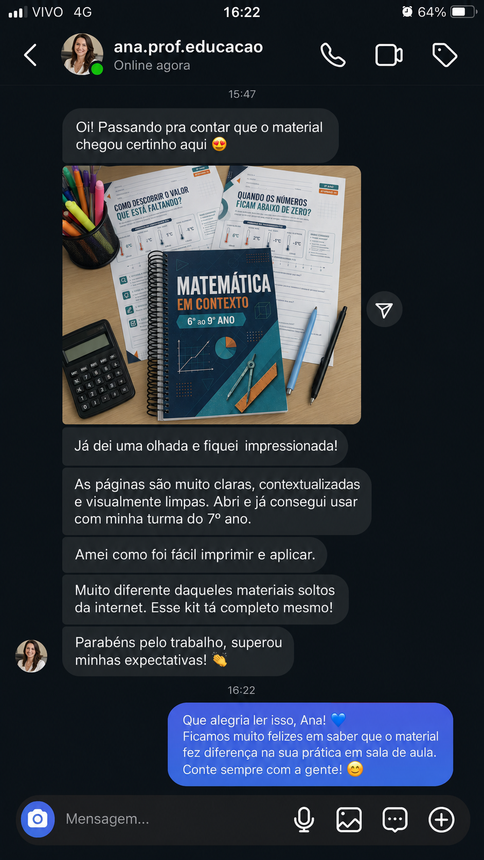 Feedback Matemática 4